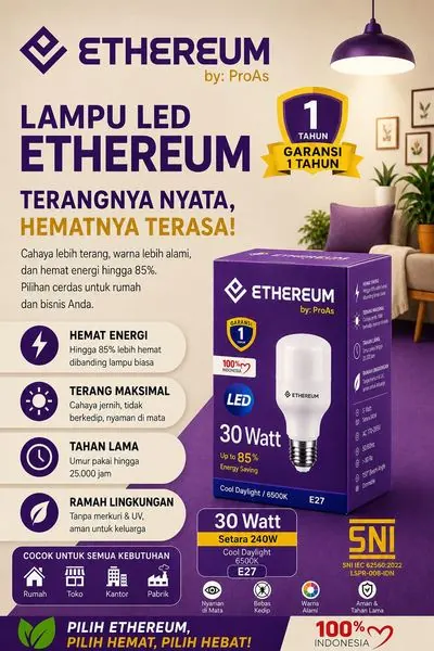 Lampu LED Ethereum